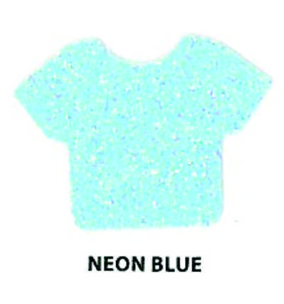 Siser HTV Vinyl Glitter NEON Blue 12"x20" Sheet